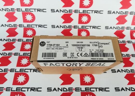 Satu Modul Masuk Tegangan Analog Baru Allen Bradley 1769-IF16V /A 2014