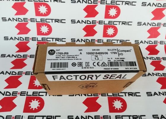 Satu NEW Allen-Bradley 1769-IR6 CompactLogix 6 Channel RTD/Resistance Input Module