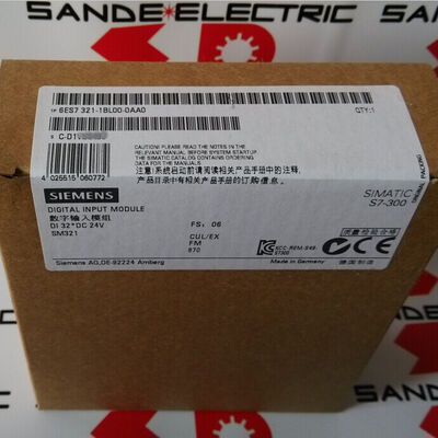 6ES7321-1BL00-0AA0 SIEMENS 6ES73211BL000AA0 6ES7 321-1BL00-0AA0 Input digital
