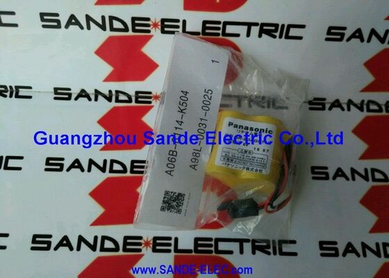 Baterai Servo Panasonic A06B-6114-K504 A98L-0031-0025 A06B6114K504 A98L00310025 AO6B-6114-K5O4 A98L-OO31-OO25
