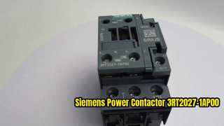 Siemens 3RT2027-1AP00 230V AC Kontaktor untuk video demonstrasi Produk Kontrol Motor